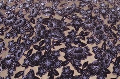 2.6 yd/ Vintage Mulberry Silk Velvet Devore Fabric Luxury Uzbek Oriental Textile