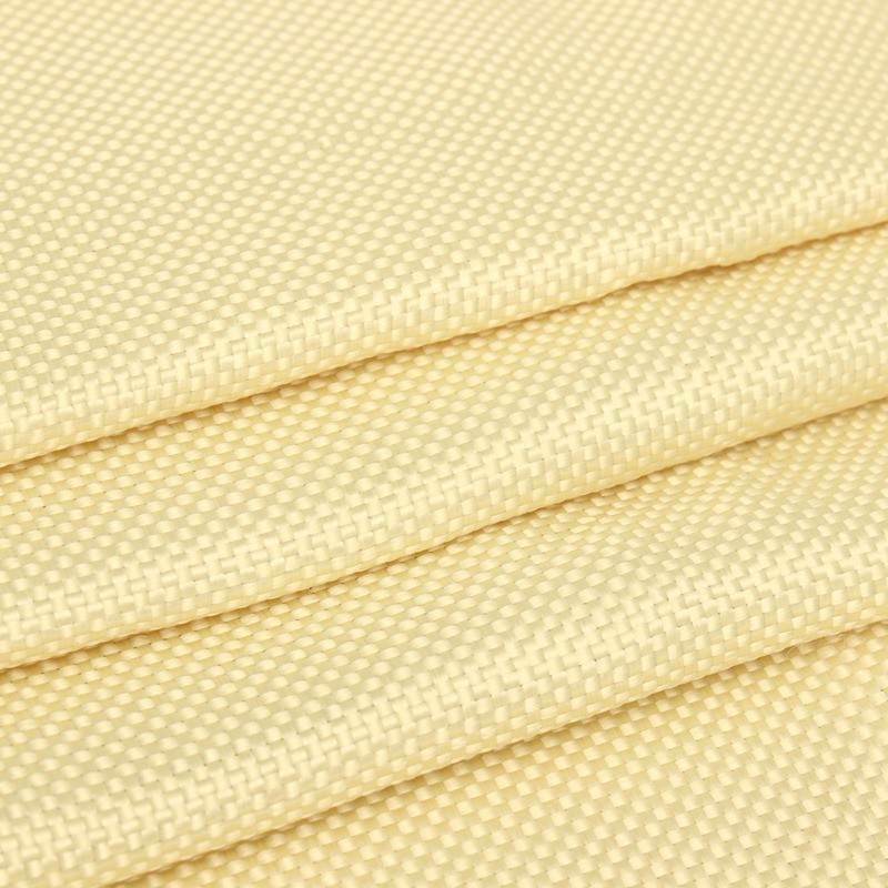 200gsm Fabric Woven Aramid Fiber Cloth Plain 100cm/39.4” Width Yellow