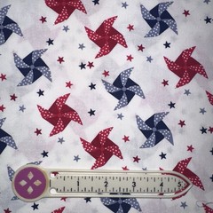 America’s 250 Favorite Patriotic Fabrics Pinwheels & Stars Red White Blue