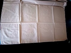 Fabric Brown & Black Squares On One Side – Light Brown On The Other – 36″ x 42″