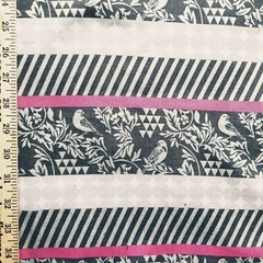 UNIQUE Cotton Jacquard from Echino of Japan – Birds, Geometric, Beautiful!