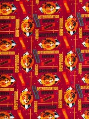 Warner Brothers Camelot Harry Potter Fabric 18” x 42” Vintage Rare New Red