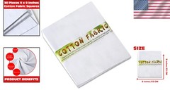 Durable 100% Cotton Fabric Squares – Ideal for Quilting & Crafting Creations