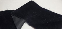 3′ Triple Plush Velvet Fabric BLACK 45″ wide Acetate/Nylon CRAFTS COSTUMES DECOR