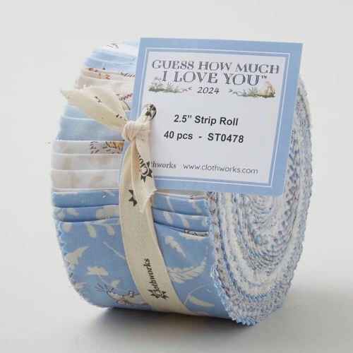 Guess How Much I Love You ’24 By Clothworks – 2.5″ Strips Jelly Roll
