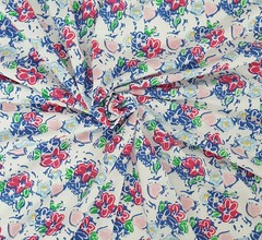 Cotton Fabric Jersey Knit By The the Yard Floral Print 7/18 #9 [Dess, Headwrap]