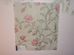 GP & J Baker, Downham, Embroidered Floral, Remnant, Color Antique Rose