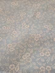 Fabric 100% Cotton Light Blue with White Flowers on Light Blue 38″ W X 36″ L