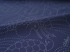 Sashiko Embroidery Cloth 60x108cm COSMO Celebration Pre-Printed Cotton Japan