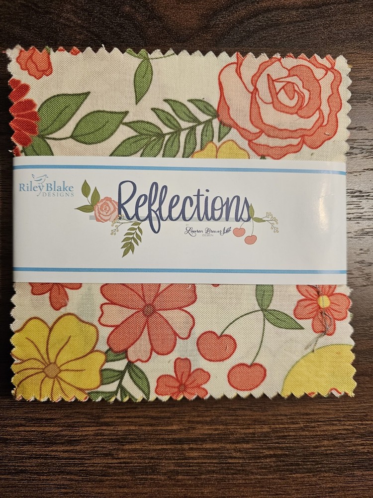 Reflections By Lauren Brewer For Moda Fabric Charm Pack 5×5 In. Sq. 42 Pieces