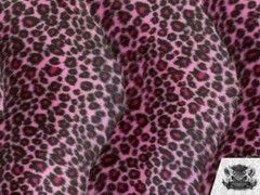 Velboa Faux Fur Fabric Animal Print CHEETAH PINK / 60″ W / By the Yard