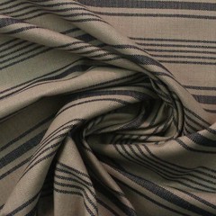 BALLARD DESIGNS SUNBRELLA CROSS COUNTRY NAVY BLUE STRIPE FABRIC 1.8 YARDS 54″W