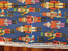 Brother Sister Design Studio Nutcracker Christmas Fabric 30″ X 43 In