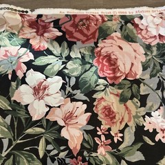 VTG Interior Fabric Design 1986 8 Yards X 56” Roll Plus Bonus ExtraFloral Fabric