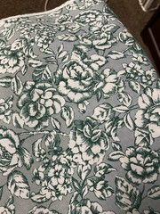 Pretty New Print Fabric Cotton green floral 45″ wide 59″ long (1 and 2/3 yards)