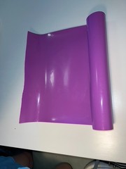 Glossy thick purple vinyl sheet – non-adhesive – craft, DIY 50x40cm