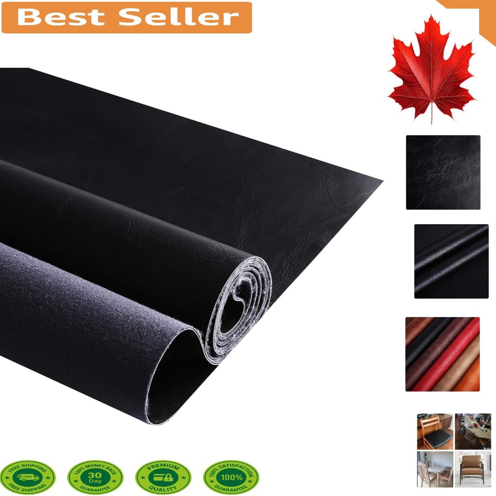 Versatile Faux Leather Fabric for DIY Upholstery & Crafts | Wipe-Clean Surface