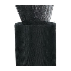 3 Inch Wide Tulle Fabric 25 Yards Black Spool Roll DIY Sewing Party Decor