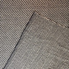 Home Decor Chenille Herringbone Fabric Black/White Chevron Houndstooth 54″ wide
