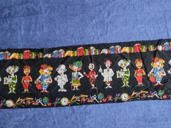 RARE OOP 2005 Loralie Harris Cool School Panel + Border Stripe