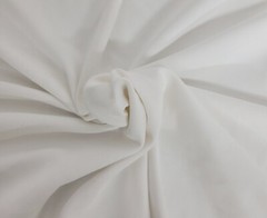 White Nylon Spandex 1×1 Rib Knit Fabric by the Yard 7/22