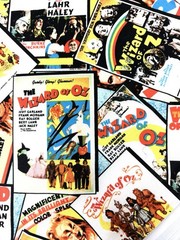 Wizard of Oz fabric cinema film posters Dorothy Judy Garland retro