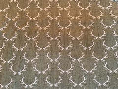 4.25 yards of Timeless Treasures fabric. Antlers!