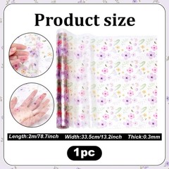 Printed TPU Jelly Faux Leather Fabric,79x13inch TPU Embroidery Material Color…