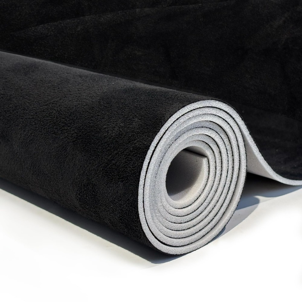 Babnecl Suede Auto Headliner Fabric 96 L × 60 W with Foam Backing – Tube Packagi