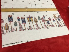 Daisy Kingdom Fabric HOME TWEET HOME Border Print 1/2 yd Birdhouse Birds