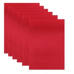 6 PCS Red Felt Sheets For Crafts 8×12 Inch 2mm Thick Fabric For DIY Sewing