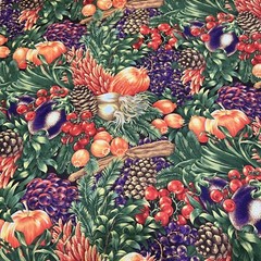 Hobby Lobby Fabric Cotton Quilt Fabric 3 Yard 10 in X 44 in Fall Fruit