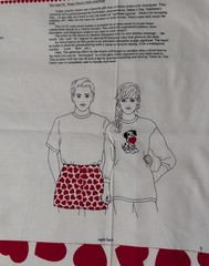 Cranston Hearts Glow in the Dark “Yes and No” Boxer Shorts Cut & Sew Panel Puppy