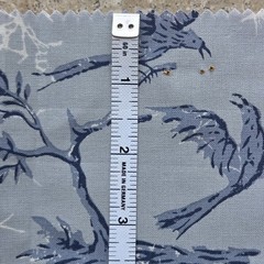 Pierre Frey MIROMESNIL 24 X 24 Fabric Sample 2196 Blue Roy Paris France Cotton