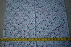 35″ Long, Vintage, Red & Green Calico on White Quilt Cotton, P1809