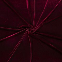 Luxury Stretchy Shiny Velvet Fabric Material – DARK WINE