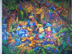 Disney’s “Mickey and Friends Exploring the Jungle” Fabric Panel, 35.5″ x 44″
