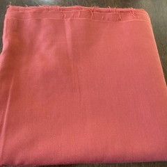 Joann Fabrics Solid Burnt Orange Red Polyester Blend Nearly 2 Yards 60 X 46.5”