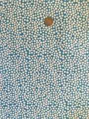 Windham Fabrics Botanical Pop Teal White Dot 100% Cotton Fabric 1 Yard