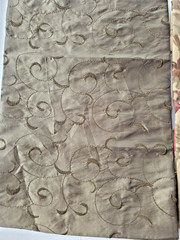 Elegant Jacquard Damask Embroidered Curtain Upholstery Fabric Remnant U Choose