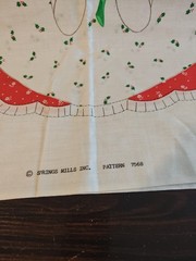 Spring Mills Christmas Angel Pillow Project Panels, Pattern 7568, VTG 1986