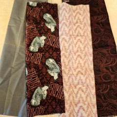 Elvis Burgundy Cotton Fabric Bundle Size Solid Swirls Stripe Print Quilting Sew