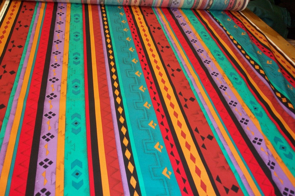 NEW, Cranston Colorful Print is very vibrant and 44 inches wide