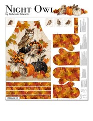 Northcott – Night Owl – Packed Pumpkins – Charcoal, Fabric by the Yard