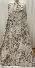 Cotton Rayon Blend Abstract Mottled Print Dark Taupe Cream Fabric By The Yd 56″W