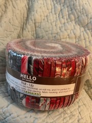 Holiday Flourish Silver 40 Piece 2.5 Strips + 2 Yards Coordinating Fabric New