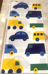 BRAND NEW 3.33 Yards Marimekko Bo Boo Vehicle Multi Color Fabric-one piece