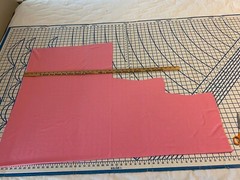 NEW: One yard by 58″ (less cut-out as pictured) of “CORAL ROSE” PolyesterKnit