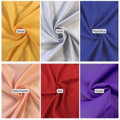 Matte Chiffon Fabric Silky Lightweight Sheer Draping Soft Matte 58 Inch