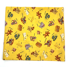 Moda American Jane Fabric ABC 123 43×39 Yellow Toys Sandy Klop ABC Reproduction